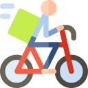shipping and delivery,delivery,shipping,people,bicycle,humanpictos,take away,logistics,delivery man
